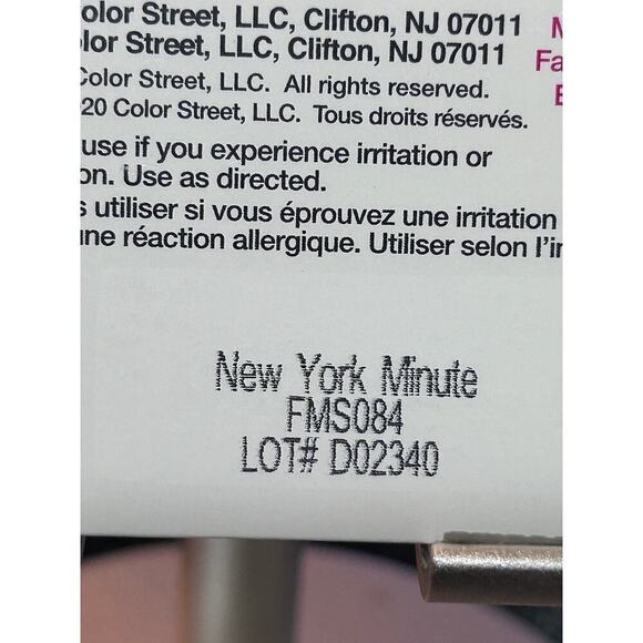 Color Street New York Minute 100% Real Nail Polish Strips 16 Count Peel & Apply - Picture 6 of 6